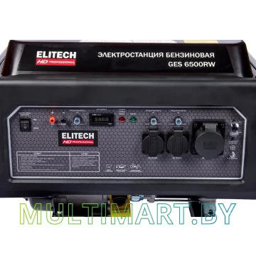 Бензиновый генератор ELITECH GES 6500RW картинка 6